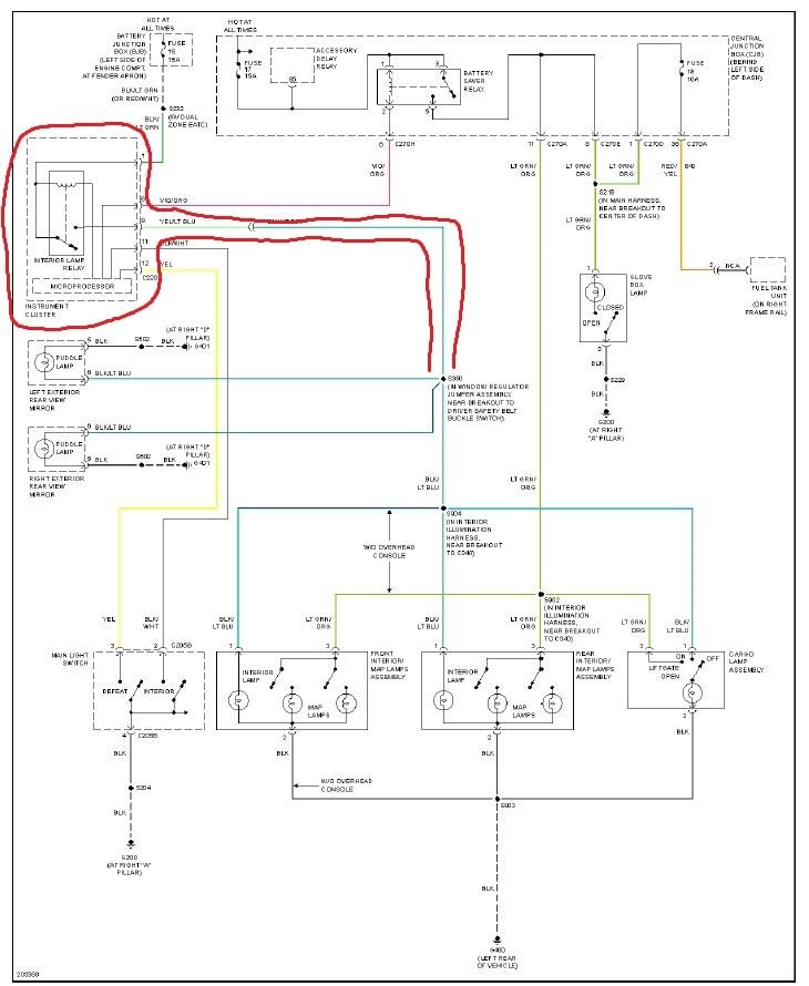 Ford Explorer Dome Light Wiring
